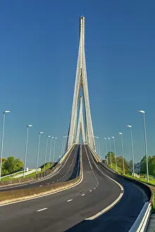 Normandy Prints: Pont de Normandie Bridge, Normandy, France