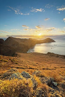 Images Dated 7th August 2023: Ponta de Sao Lourenco against sky at sunrise, Canical, Machico, Madeira, Portugal