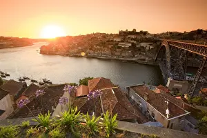Ribeira Prints: Ponte D. Luis I and Douro river, Porto (UNESCO World Heritage), Portugal