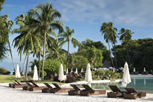 French Polynesian Prints: Pool at Le Meridien Tahiti Hotel, Pape ete, Tahiti, French Polynesia