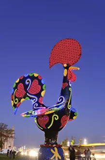 Images Dated 2nd December 2016: Pop Galo by artist Joana Vasconcelos (2016), inspired in the traditional Barcelos Rooster