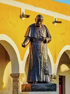 Arcade Prints: Pope John Paul II Monument at the Convent of San Antonio de Padua