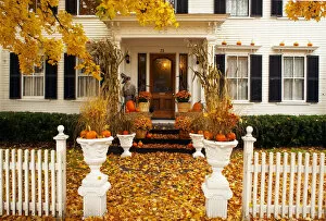 Porch Gallery: Porch in Autumn, Woodstock, Vermont, USA