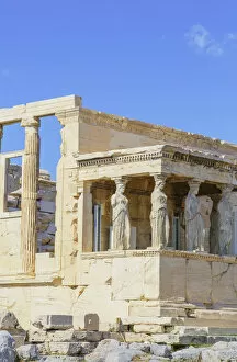 Images Dated 2nd October 2019: Porch of Caryatids, Erechtheion Temple, Acropolis, Athens, Greece