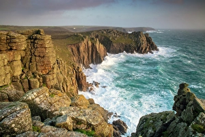 Lands End Prints: Pordennack Point, near Land's End, Cornwall, England
