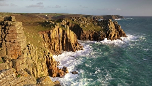 Wave Prints: Pordennack Point, near Land's End, Cornwall, England
