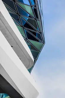 Flemish Region Prints: Detail of the Port Authority Building by Zaha Hadid, Kattendijkdok, Antwerp, Belgium