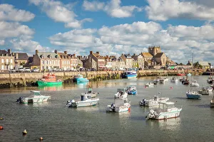 Manche Prints: Port of Barfleur, Manche, Normandy, France