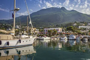 Yacht Prints: Port of Lacco Ameno, Ischia Island, Gulf of Naples, Campania, Italy