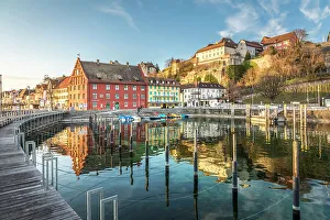 Meersburg Prints: Port of Meersburg, Baden-Wurttemberg, Germany