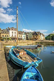 Breton Prints: The port of Port Saint-Goustan, Auray, Morbihan, Brittany, France