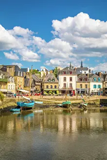 Sailing Ships Prints: The port of Port Saint-Goustan, Auray, Morbihan, Brittany, France