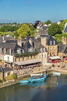 Breton Prints: The port of Port Saint-Goustan, Auray, Morbihan, Brittany, France