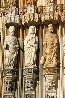 Detail of the portal of Batalha Monastery, a UNESCO World Heritage Site. Portugal