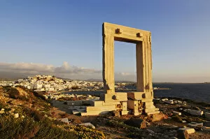 Aged Gallery: Portara, Apollo Temple, Naxos, Cyclades, Greece