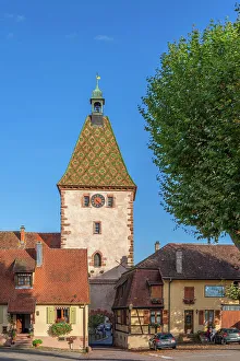 Porte Haute at Bergheim, Haut-Rhin, Alsace, Alsace-Champagne-Ardenne-Lorraine, Grand Est, France