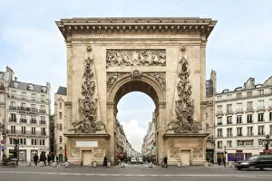 Porte Saint-Denis, Triumphal arch, Paris, France