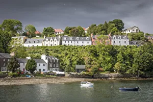 Row Of Houses Prints: Portee Harbor, Isle of Skye, Highlands, Scotland, Great Britain