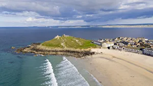 Ives Prints: Porthmeor beach, St. Ives, Cornwall, England, United Kingdom, Europe