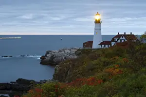 Glow Prints: Portland, Maine, USA. The Portland Head Lighthouse in Portland Maine, USA