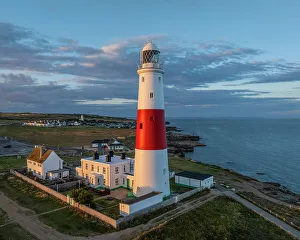 Portland Prints: Portland Bill at sunset, Dorset, England, UK