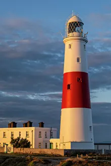 Portland Prints: Portland Bill at sunset, Dorset, England, UK