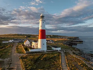 Portland Prints: Portland Bill at sunset, Dorset, England, UK