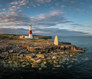 Portland Prints: Portland Bill at sunset, Dorset, England, UK