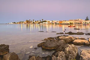 Lecce Prints: Porto Cesareo at dawn, Lecce province, Apulia, Italy
