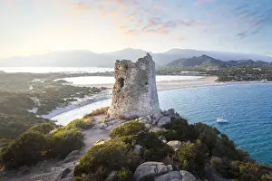 Southern Italy Prints: Porto Giunco landscape, near Capo Carbonara and Villasimiius, Sud Sardegna province