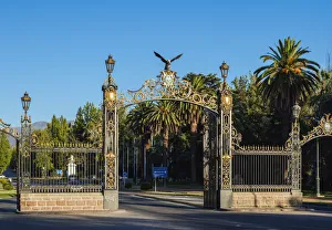 Portones del Parque, decorative gate, General San Martin Park, Mendoza, Argentina