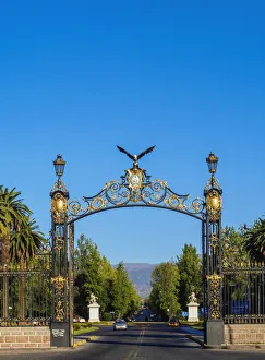 Portones del Parque, decorative gate, General San Martin Park, Mendoza, Argentina Portones del Parque, decorative gate, General San Martin Park, Mendoza, Argentina