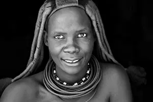 Kaokoland Prints: Portrait of a young Himba woman, Kaokoland, , Namibia, Africa