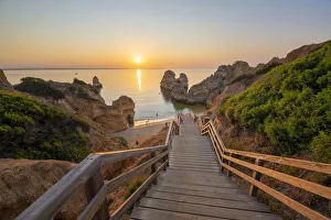 Portugal, Algarve, Faro district, Lagos, Camilo Beach (Praia do Camilo)
