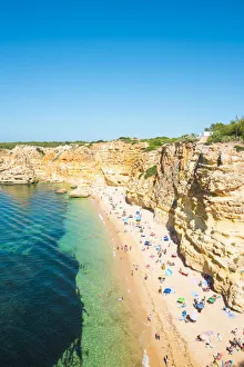 Portugal, Algarve, Faro district, Lagoa, Marinha Beach (Praia da Marinha)