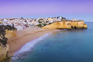 Images Dated 14th April 2020: Portugal, Algarve, Lagoa, carvoeori, typical fishing village at dusk