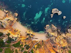 Straight Down Prints: Portugal, Algarve, Lagoa, Praia do Camilo