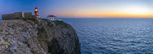 Iberian Prints: Portugal, Algarve, Sagres, Cabo de Sao Vicente (Cape St. Vincent), Lighthouse