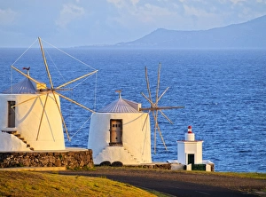 Portugal, Azores, Corvo, Vila do Corvo, Traditional Windmills