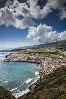 Images Dated 31st October 2017: Portugal, Azores, Faial Island, Horta, the old harbor of Porto Pim