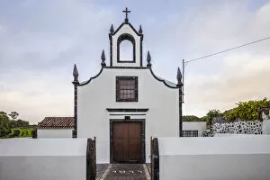 Portugal, Azores, Pico Island, Criacao Velha, village church