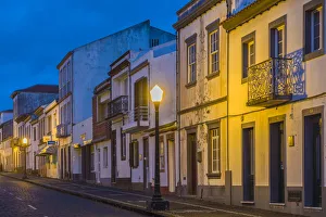 Portugal, Azores, Santa Maria Island, Vila do Porto, Rua Teofilo Braga street