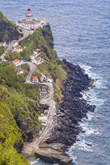 Portugal, Azores, Sao Miguel Island, Nordeste, Ponta do Arnel Lighthouse