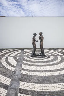 Portugal, Azores, Sao Miguel Island, Ponta Delgada, Nucleo Santa Barbara museum, outdoor