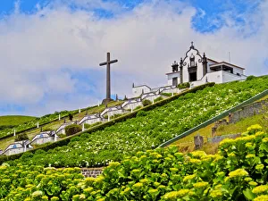 Images Dated 20th January 2016: Portugal, Azores, Sao Miguel, Vila Franca do Campo, The Little Chapel of Nossa Senhora