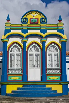 Images Dated 31st October 2017: Portugal, Azores, Terceira Island, Praia da Vitoria, Praia da Vitoria Imperio chapel