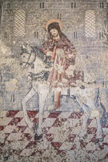 Portugal, Azores, Terceira Island, Sao Sebastiao, 15th century town church, original