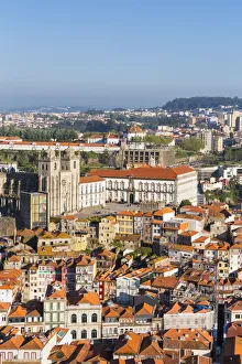 Second City Prints: Portugal, Douro Litoral, Porto. The view of Se Cathedral and the UNESCO World Heritage