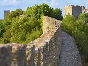 Portugal, Estramadura, Obidos, overview of 12th century town