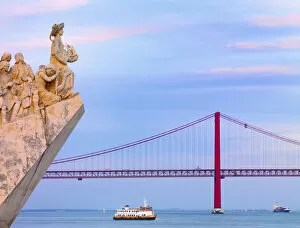 Suspension Bridge Collection: Portugal, Lisbon, Belem, Monument to the Discoveries (Padrao dos Descobrimentos